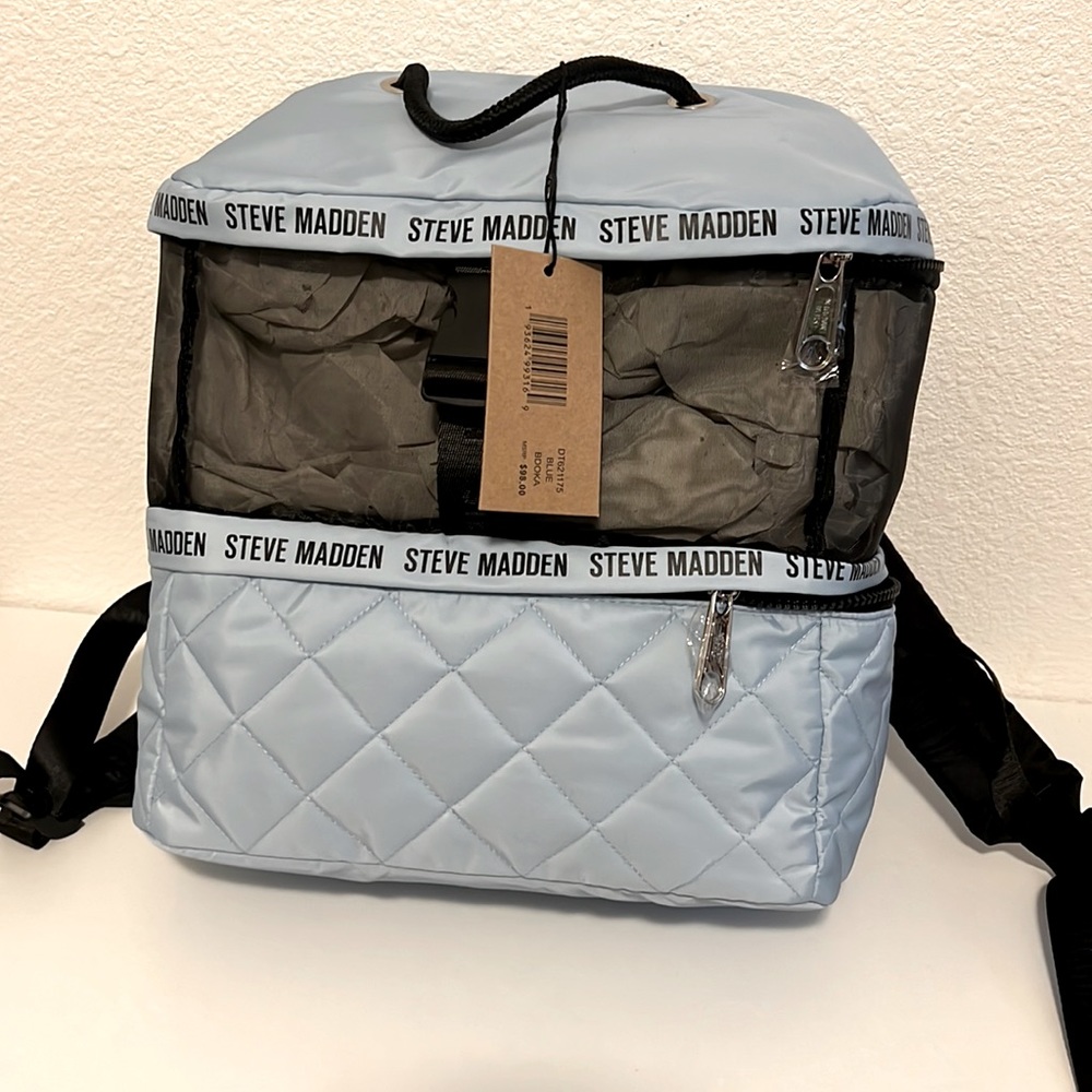 NWT Baby blue Steve Madden backpack.